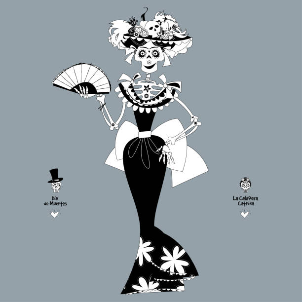 La Calavera Catrina Elegant Skull Dia De Muertos Mexican Tradition Black And White Stock Illustration - Download Image Now - iStock La Calavera Catrina Elegant Skull Dia De Muertos Mexican Tradition Black And White Stock Illustration - Download Image Now - iStock