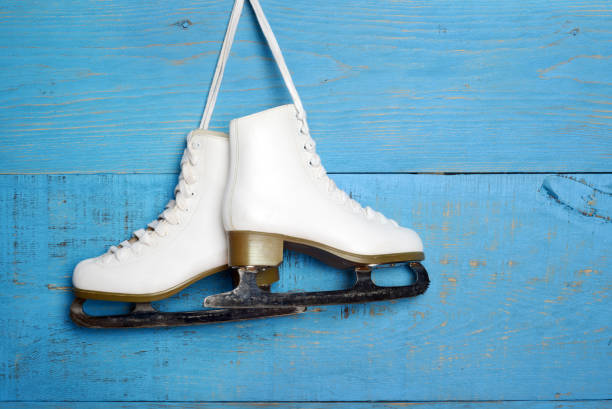 istock old retro style women ice skates 1174820334