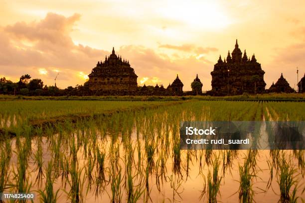 Sunset At Plaosan Temple Yogyakarta Stock Photo - Download Image Now - Jakarta, Landscape - Scenery, Ancient