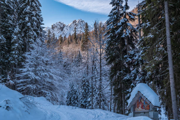 istock Via Crucis on the Lussari mount 1174826057