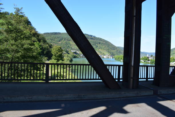 istock iron bridge across Mosel river 1174827440