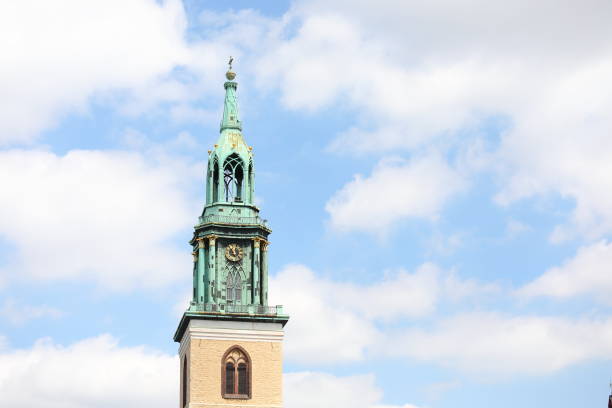 St Marienkirche church clock tower Berlin Germany