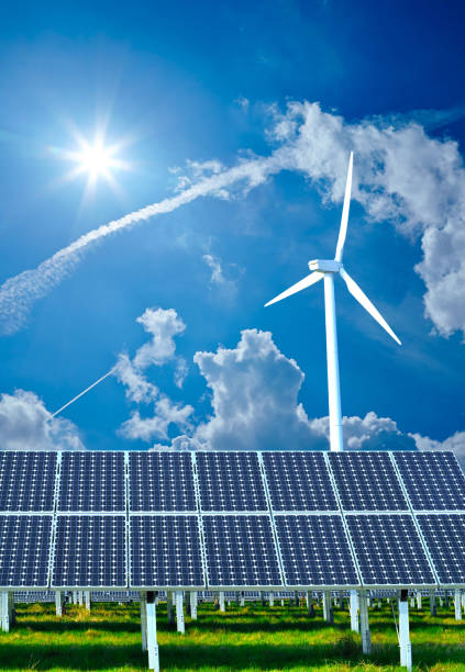 istock renewable energy generation - wind turbines and solar plants 1174834429
