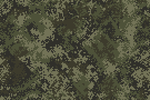 Professional seamless pixel summer camouflage for your production or design. Vector illustration.