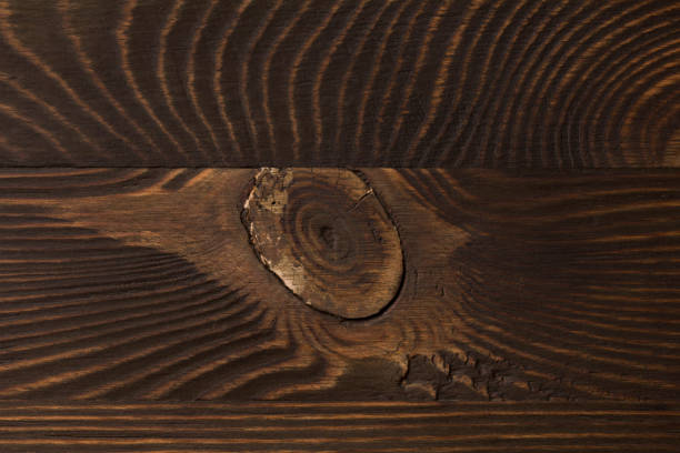 Brown Wooden Texture With Knot