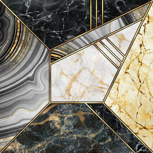 istock abstract art deco background, minimalist geometric pattern, modern mosaic inlay, texture of marble agate and gold, artistic artificial stone design, marbled tile, minimal fashion marbling illustration 1174840080
