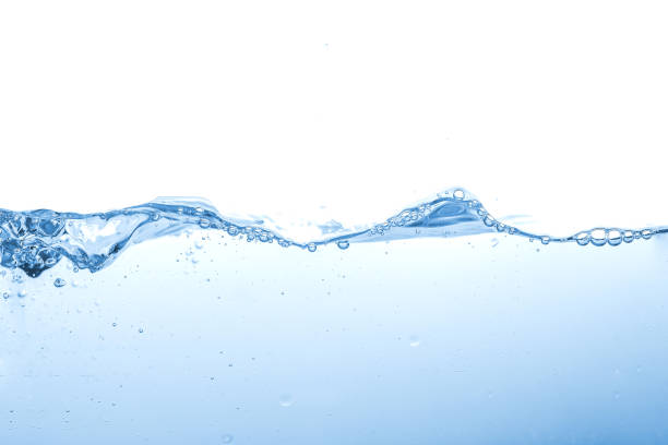 istock Water splash or water wave with bubbles of air on the background. 1174842144