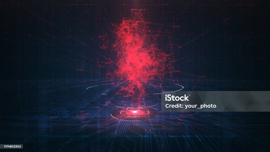 Evil Computer Science Evil Artificial Intelligence Concept Stock Illustration - Download ...