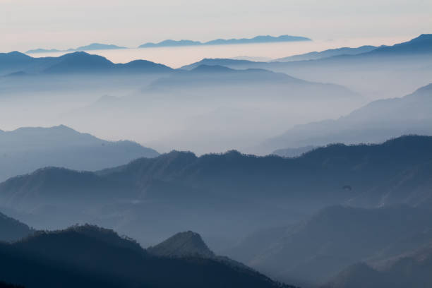 istock Layers of frozen hills 1174844463