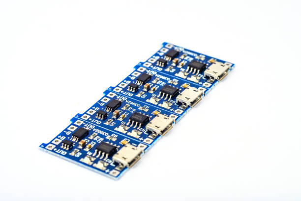 istock Spare part of female micro usb on pcb board. 1174848272