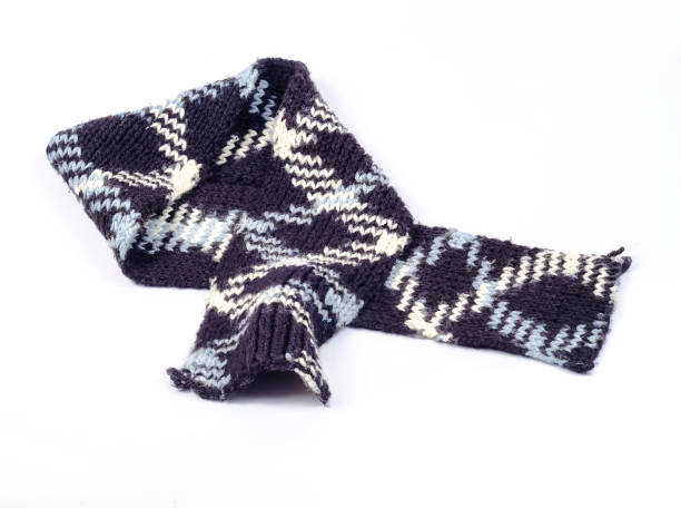 istock knitted scarves with white woolen threads raster. 1174848543