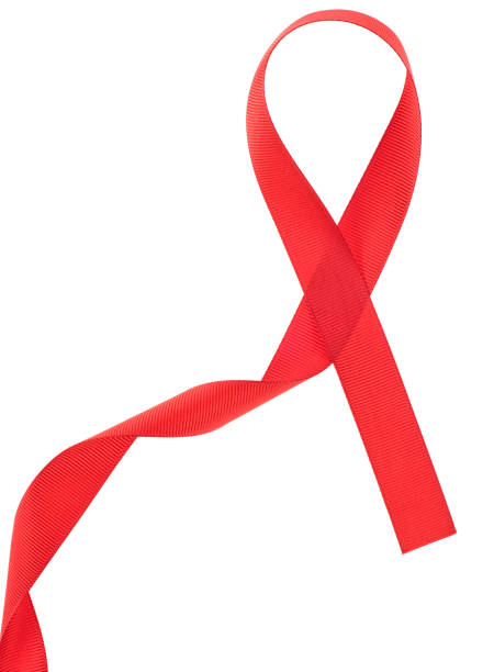 istock Aids awareness red ribbon isolated on white background 1174849454
