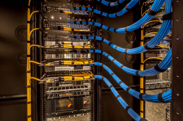 istock Cat Six Wiring for Server Center 1174852240