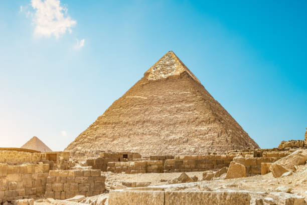 ruiny i piramida - chefren zdjęcia i obrazy z banku zdjęć