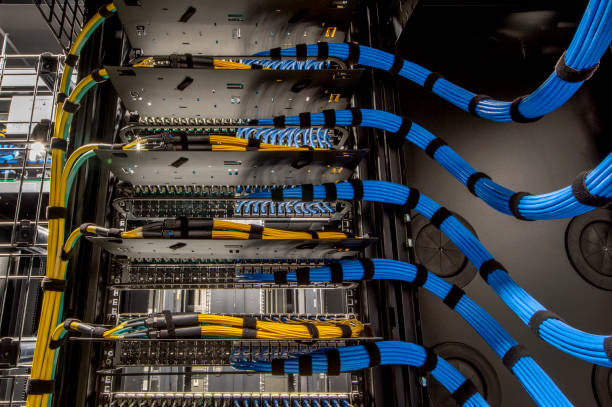 istock Cat Six Wiring for Server Center 1174852557