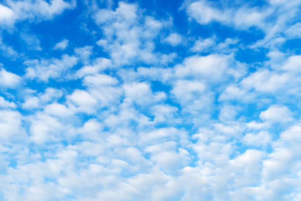 istock Beautiful blue sky with white heap clouds. Day summer sunny day. 1174853528