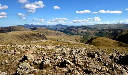 Looking over Base Brown into the Borrowdale Valley