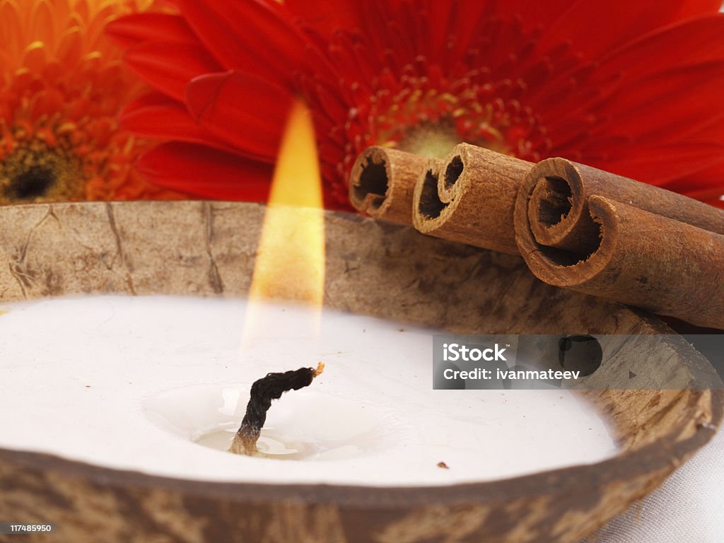 Aromatic candle Aromatherapy Stock Photo