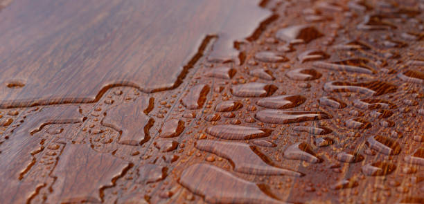 istock Wooden planks bathed in the rain 1174864176