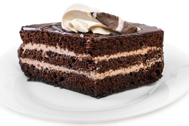 istock Piece of Chocolate cake on plate 1174864832