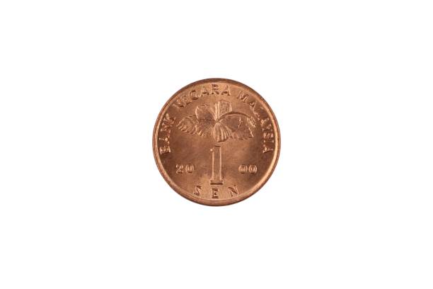 istock A silver Malaysian one sen coin isolated on a white background 1174867377