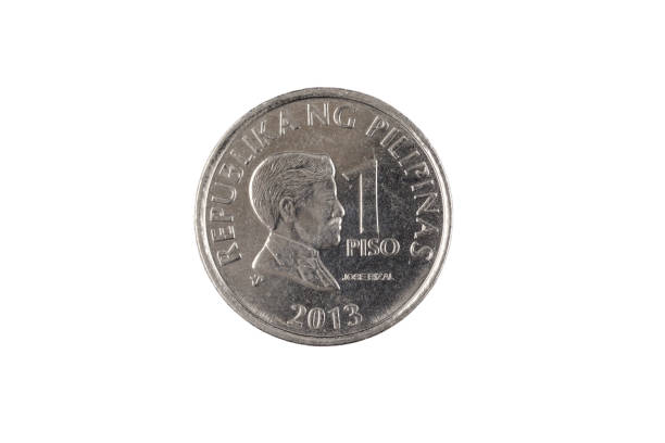 istock Filipino one piso coin isolated on a white background 1174867478