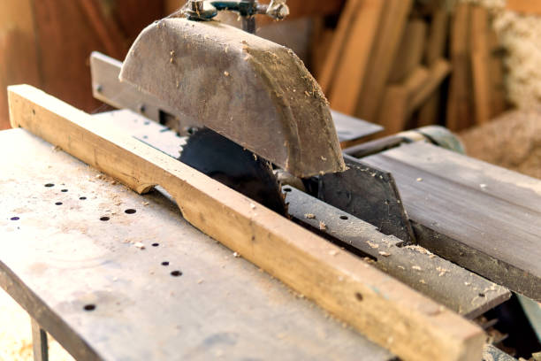 istock A circular saw. Woodworking. Close-up saw. Workshop 1174871403