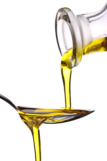 istock Extra Virgin oil being poured on a spoon 117487646