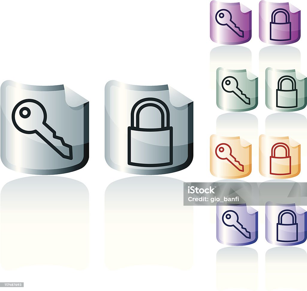 security system Symbole - Lizenzfrei Begriffssymbol Vektorgrafik