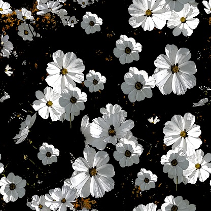 Pretty floral repeat pattern