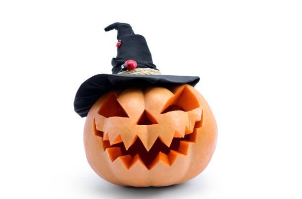 istock Pumpkin for Halloween isolated on white background 1174881501
