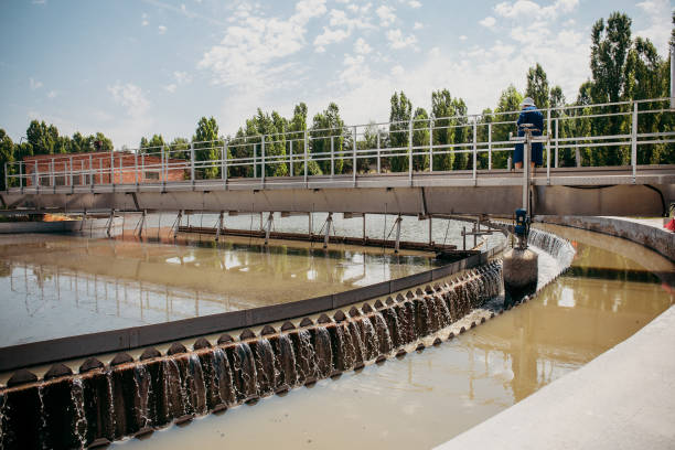 istock Modern urban wastewater treatment plant 1174883885