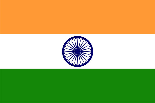 illustrazioni stock, clip art, cartoni animati e icone di tendenza di illustrazione vettoriale bandiera nazionale dell'india - indian flag bollywood flag india