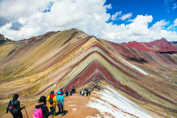 Rainbow mountains or Vinicunca Montana of Seven Colors