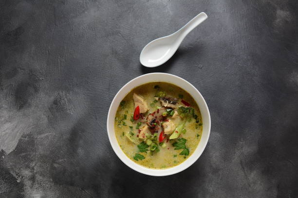 istock Thai Spicy Green curry chicken soup 1174892052