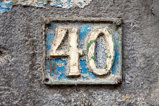 Close Up House Number 42 At Amsterdam The Netherlands 2-10-2020