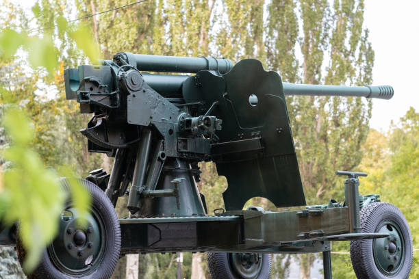 istock Soviet Gun on the battlefield in the summer 1174898307