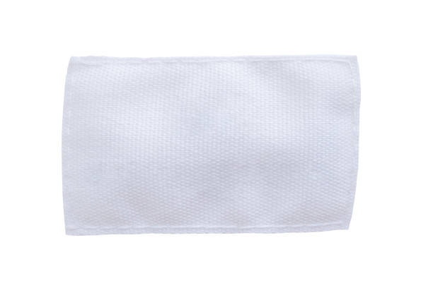 istock Blank white clothes label isolated on white background 1174902348