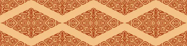 Vector illustration of African Ethnic Style Vector Seamless Pattern