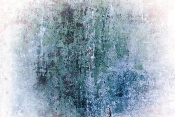 istock Abstract Rustic Metal Grunge Textured Blue Green Vignette Background Illustration 1174907199