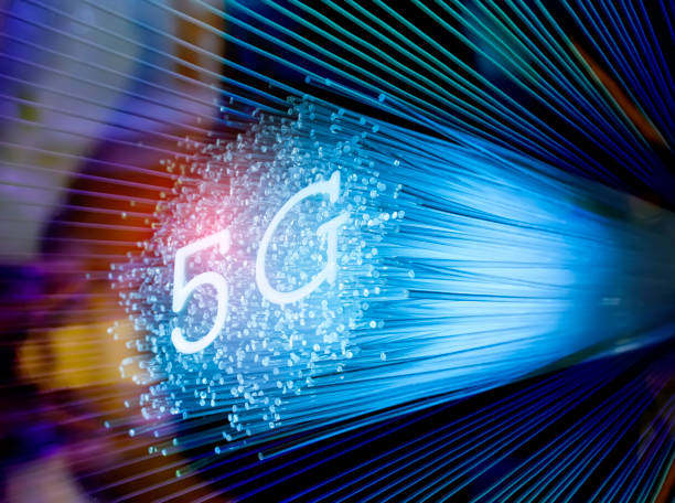 5G signs with Fiber optics background,Communication Concept, 5G signs with Fiber optics background,Communication Concept, electron photos stock pictures, royalty-free photos & images