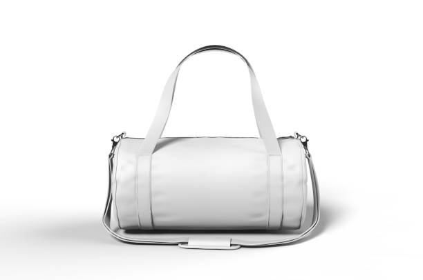 blank foldable gym cardio fitness duffel sac pour l'image de marque. illustration 3d. - gym bag photos et images de collection