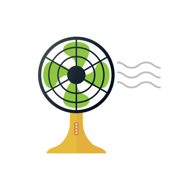 ilustraciones, imágenes clip art, dibujos animados e iconos de stock de ventilador eléctrico - ventilador