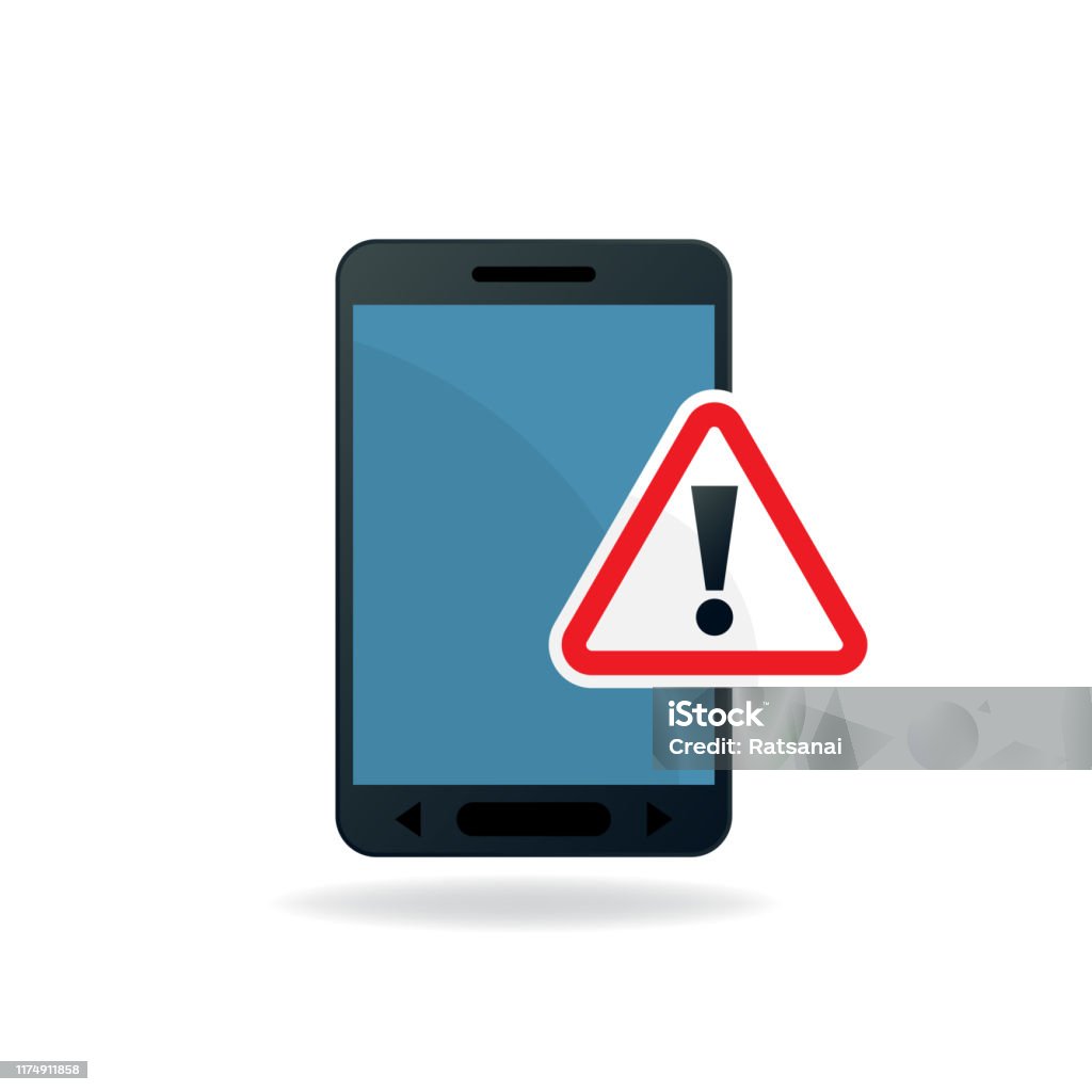 Sample Error Phone Mobile Phone Error Stock Illustration - Download Image Now - Business ...