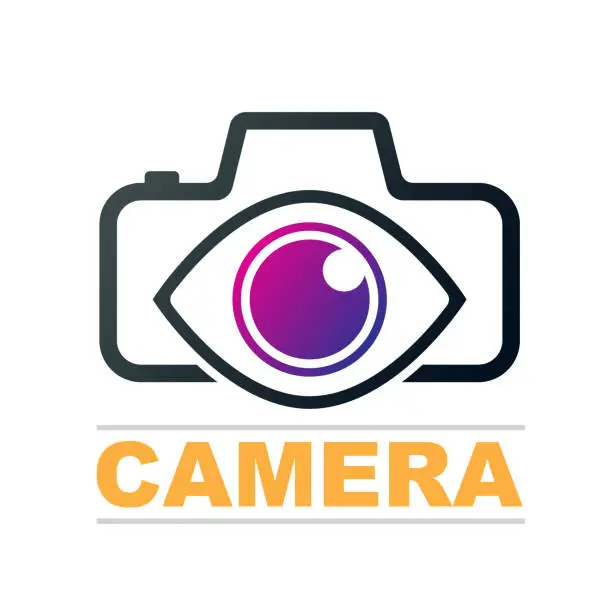 Vector illustration of camera icon