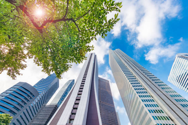 istock Blue sky and Shinjuku skyscrapers 1174913752
