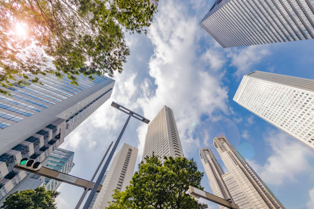 istock Blue sky and Shinjuku skyscrapers 1174914558