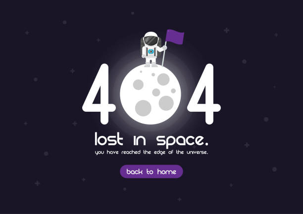 404 error page vector art illustration