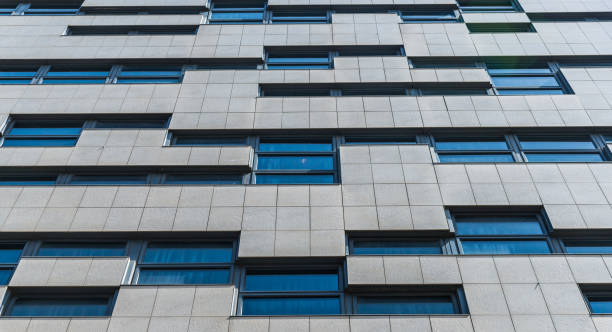 istock Facade of a colorful modern architecture building 1174921030