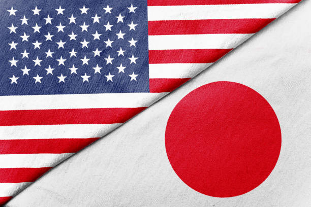 istock Relations between two countries. Japan and America 1174921037